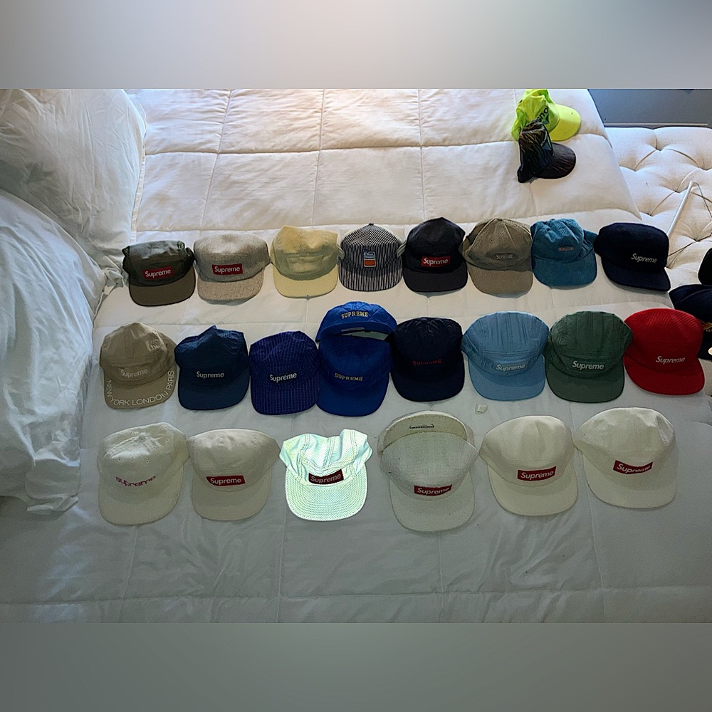 Supreme Camp Cap collection (New, lightly worn & thoroughly enjoyed)